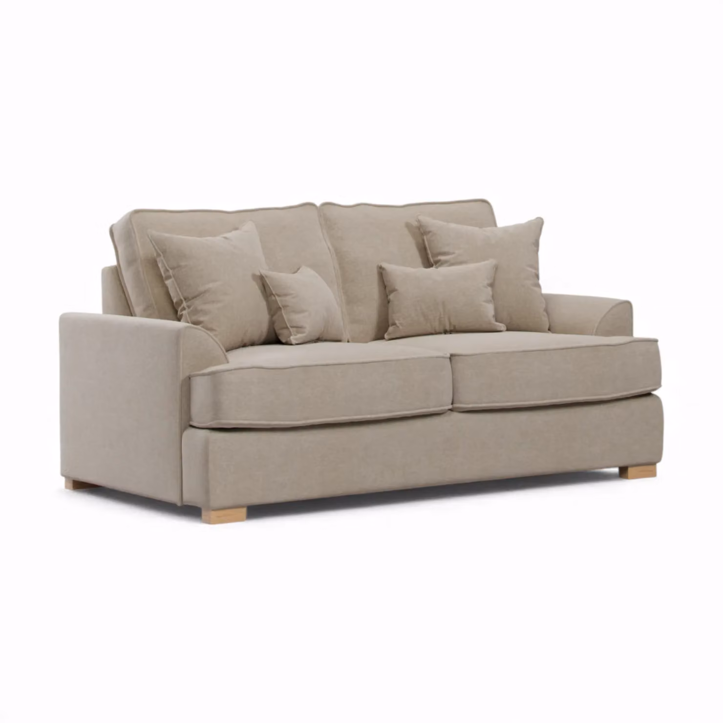 The Great Sofa Company Ophelia 2 Seater Chenille Sofa in Sand/Beige – 2