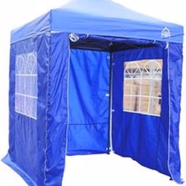 All Seasons Gazebos 2x2 Pop Up Gazebo with 4 Side Panels in Royal Blue