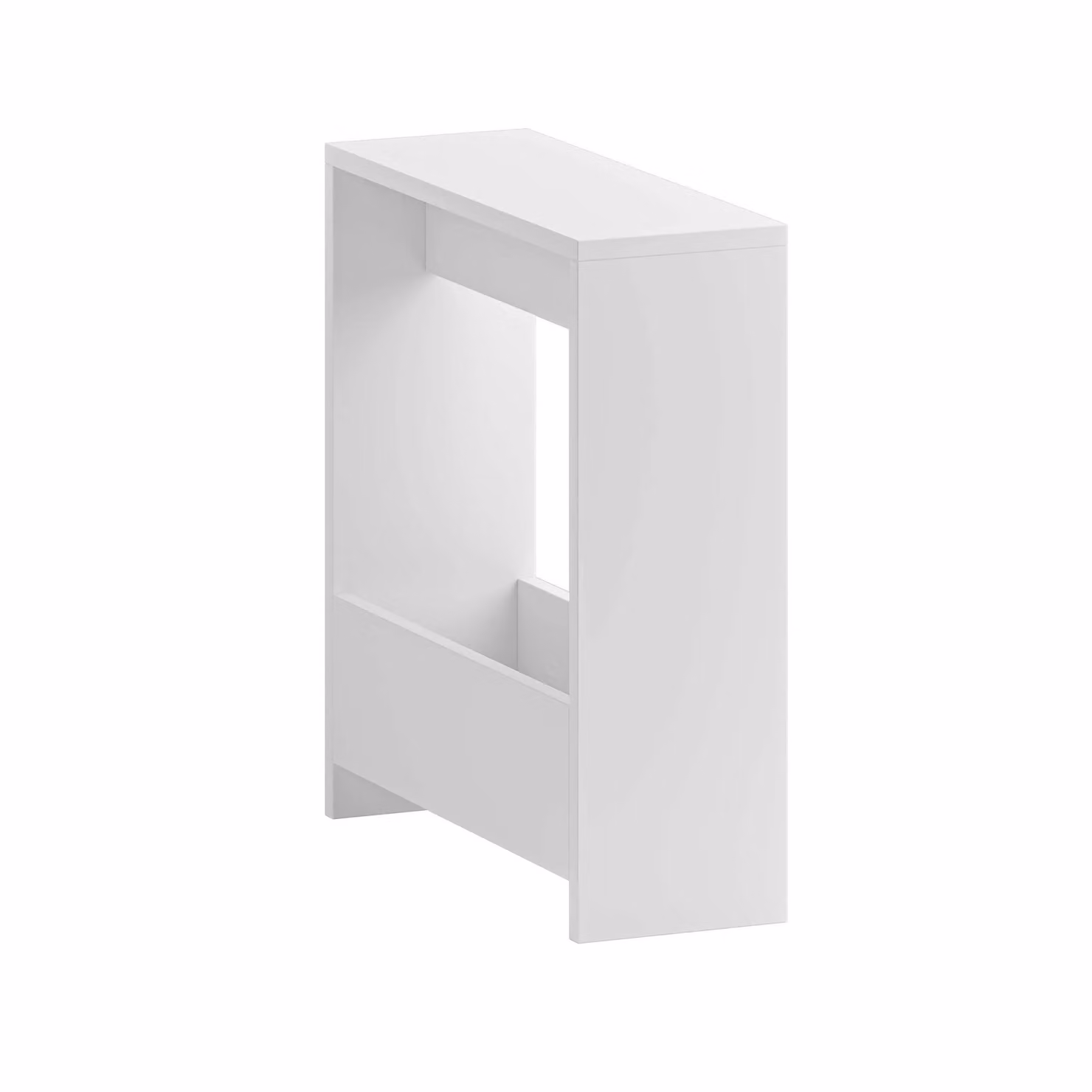 Decortie Simpi Modern 2-Tier Side Table in White – 2