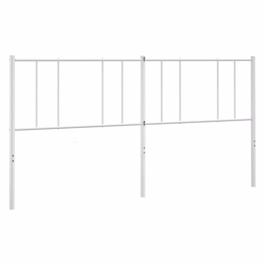 Berkfield Home Classic Metal Headboard in White, 180 cm – 2