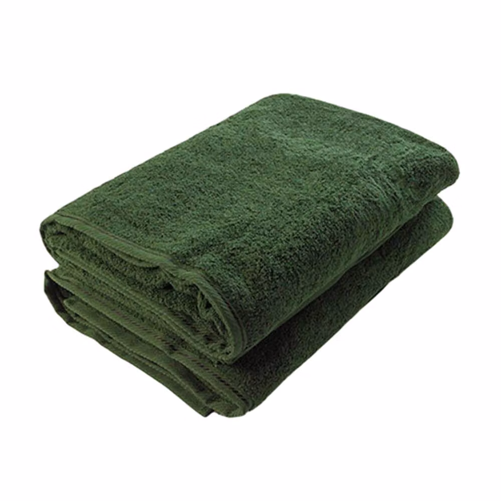 ARTG Fluffy Cotton Terrycloth Bath Towel in Dark Green – 2