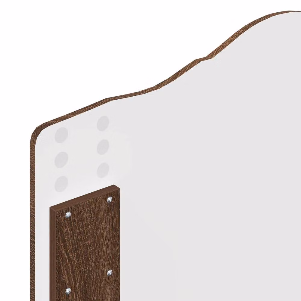 Berkfield Home Modern Bed Frame with Headboard and Drawers in Brown Oak and Solid Pine Wood, W: 75 cm, L: 190 cm – 5