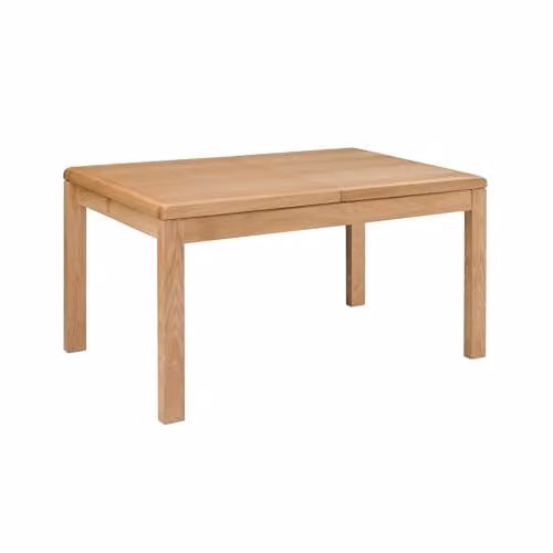 Julian Bowen Curve Rectangular Extending Dining Table in Oak – 1