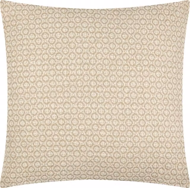 Make It A Home Tryfan Textured Cotton Square Cushion Cover in Beige and Yellow