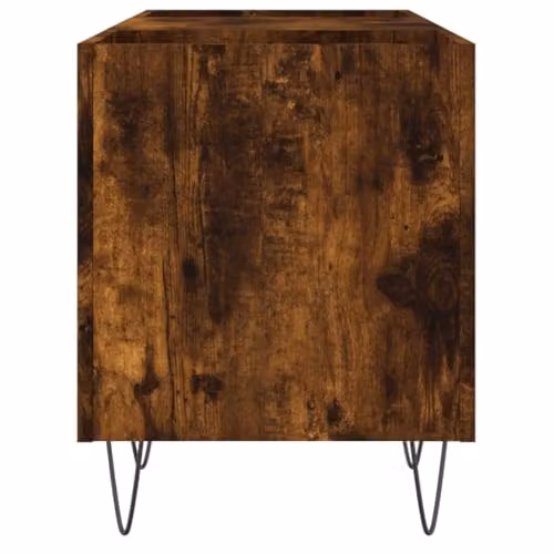 vidaXL Record Cabinet in Smoked Oak, W/D/H: 121 x 48 x 48 cm – 4