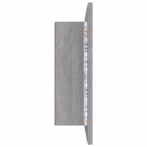 vidaXL LED Mirror Cabinet in Grey Sonoma, W/D/H: 60 x 12 x 45 cm – 3