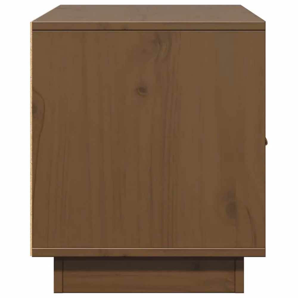 Berkfield Home TV Cabinet in Honey Brown Solid Pine Wood, W/D/H: 80 x 34 x 40 cm – 4
