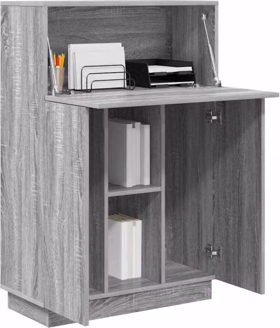 Berkfield Home Grey Sonoma Writing Desk in Engineered Wood