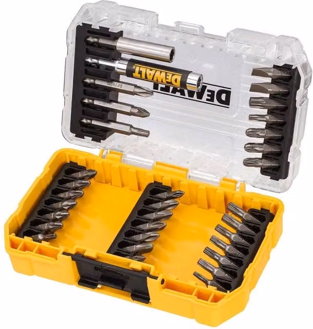 DeWalt 33 Piece Yellow Drill Bit Set with Bit Holder