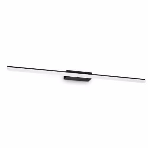 Ideal Lux Riflesso LED Bathroom Wall Light, Black, 3000K Warm White, IP54