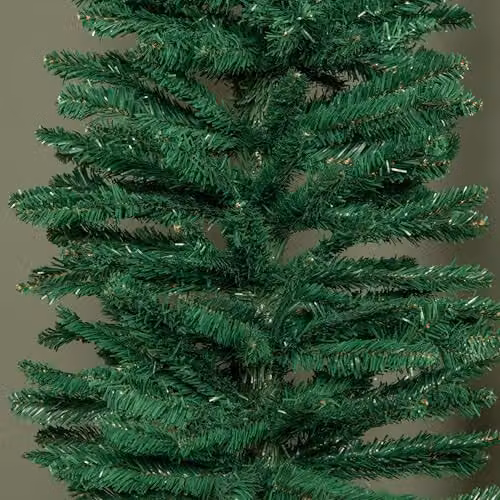 Samuel ALEXANDER Green Artificial Pencil Christmas Tree with Metal Stand, Height: 240 cm – 3