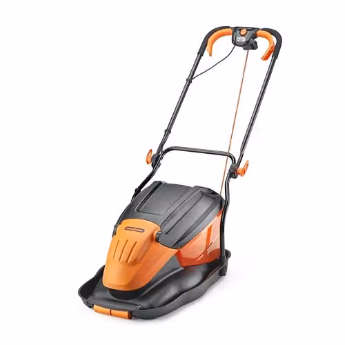 LawnMaster 36cm Electric Hover Mower with Collection Bag, Orange