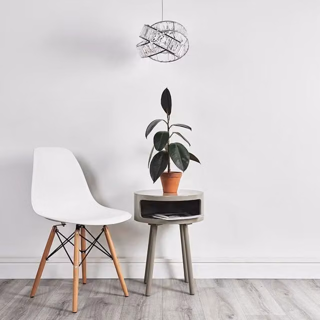ValueLights Hudson Pair of Silver and Chrome Crystal Art Deco Ceiling Pendant Shades