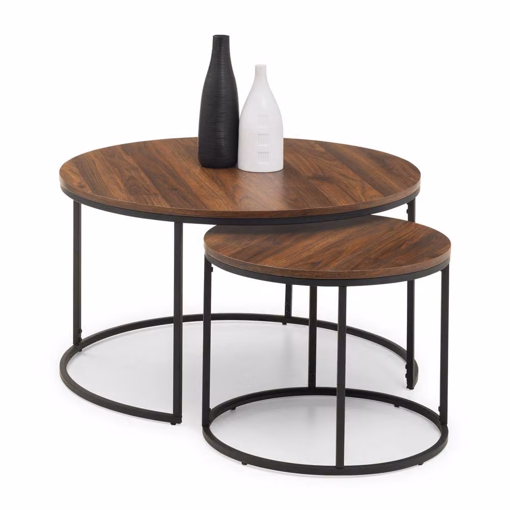 Cheshire Braemar Round Nesting Coffee Table in Walnut – 2