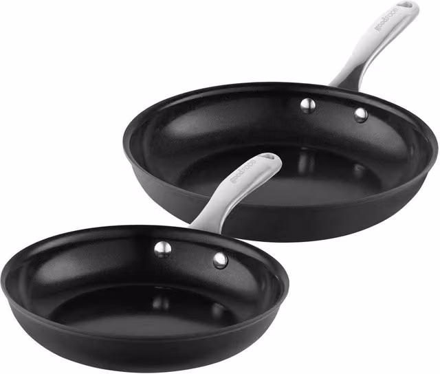 Tower Black Ceramic Frying Pan Set of 2