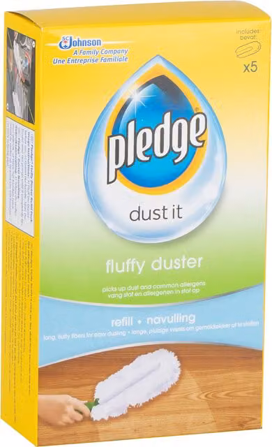 Pledge Fluffy Duster Refill, White