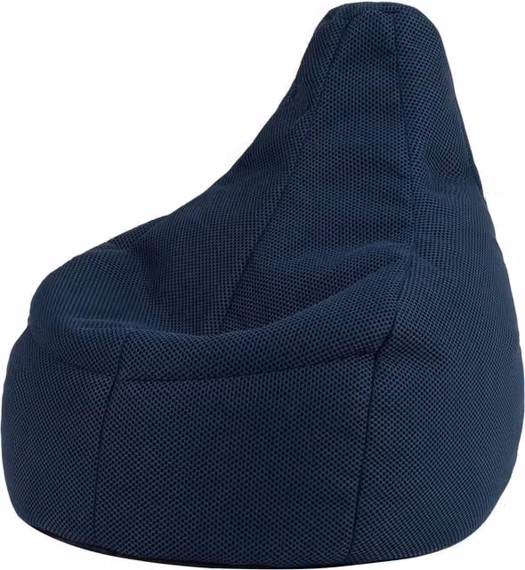 Icon 2 Pack Gaming Performance Mesh Recliner Bean Bags in Navy Blue