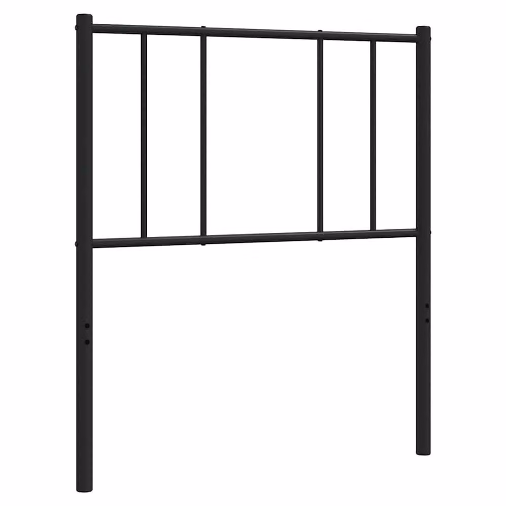 Berkfield Home Matt Black Metal Headboard, Width: 90 cm – 3