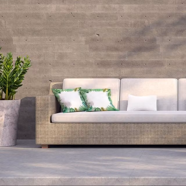 Andrew Lee Tropical Leaves Floral Outdoor Square Cushion, Green, W/D/H: 60 x 60 x 1 cm