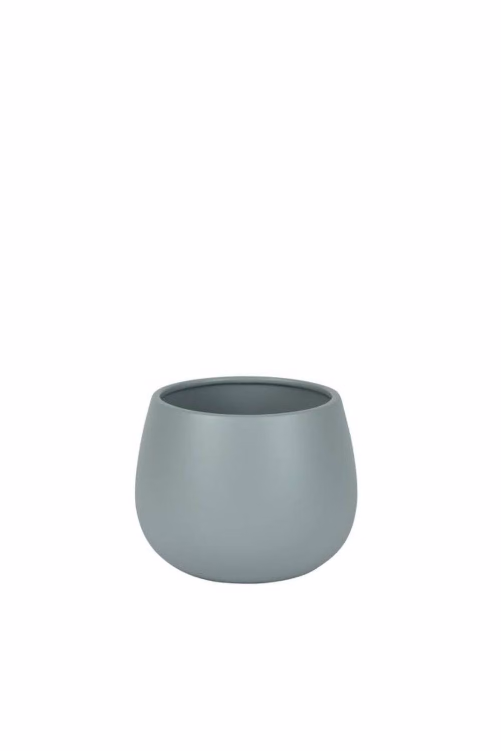 KDMD Hortus Matt Grey London Ceramic Tabletop Pots, 2 Pack, H 12 cm x Dia 13 cm – 2