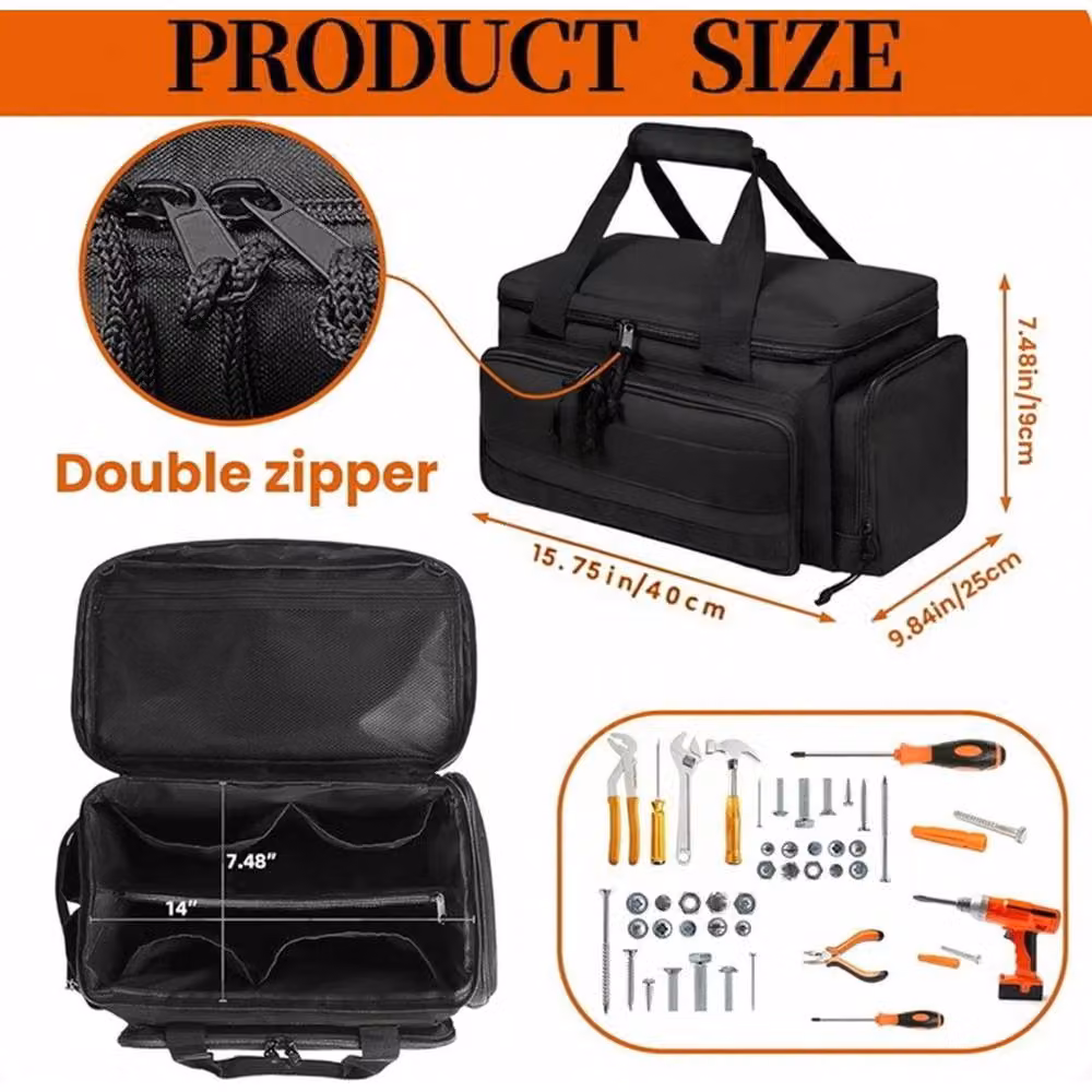 Kelvenix Black Tactical Tool Bag with Multiple Pockets – 2