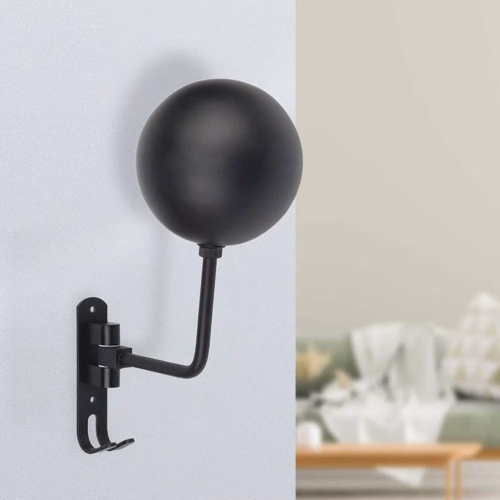 VOGREX Black Stainless Steel Wall Mounted Motorcycle Helmet Holder Hook – 3