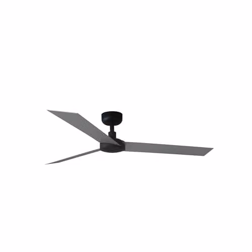 Faro Barcelona Black Mains Ceiling Fan with Remote Control and Aluminium Blades – 1