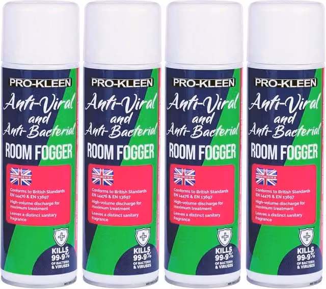 Pro-Kleens Anti-Viral and Anti-Bacterial Fogger, Clear, 2kg
