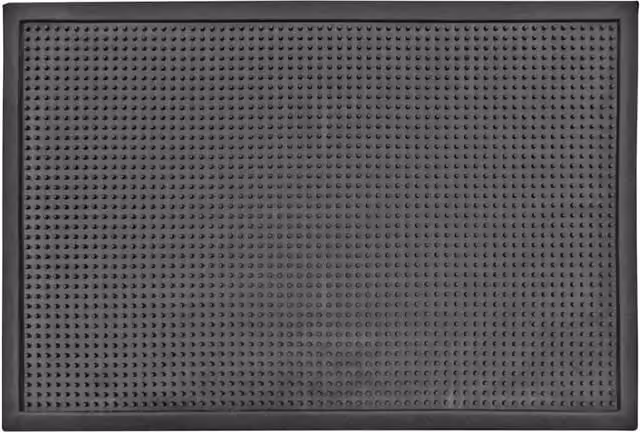 Oseasons Dot Large Sanitising Doormat, Black, Non-Slip and Washable