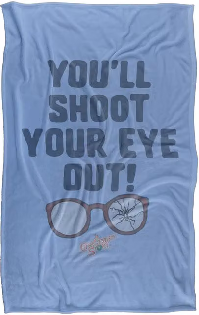 LOGOVISION A Christmas Story You'll Shoot Your Eye Out Super Soft Silky Touch Fleece Throw Blanket, W/D/H: 91 x 147 cm – 3