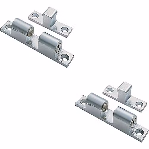 Loops 2 Pack Double Ball Roller Cupboard Catch in Chrome, 43mm