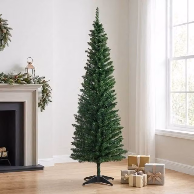 STILVORA Green Artificial Christmas Tree with Stand, Height: 180 cm