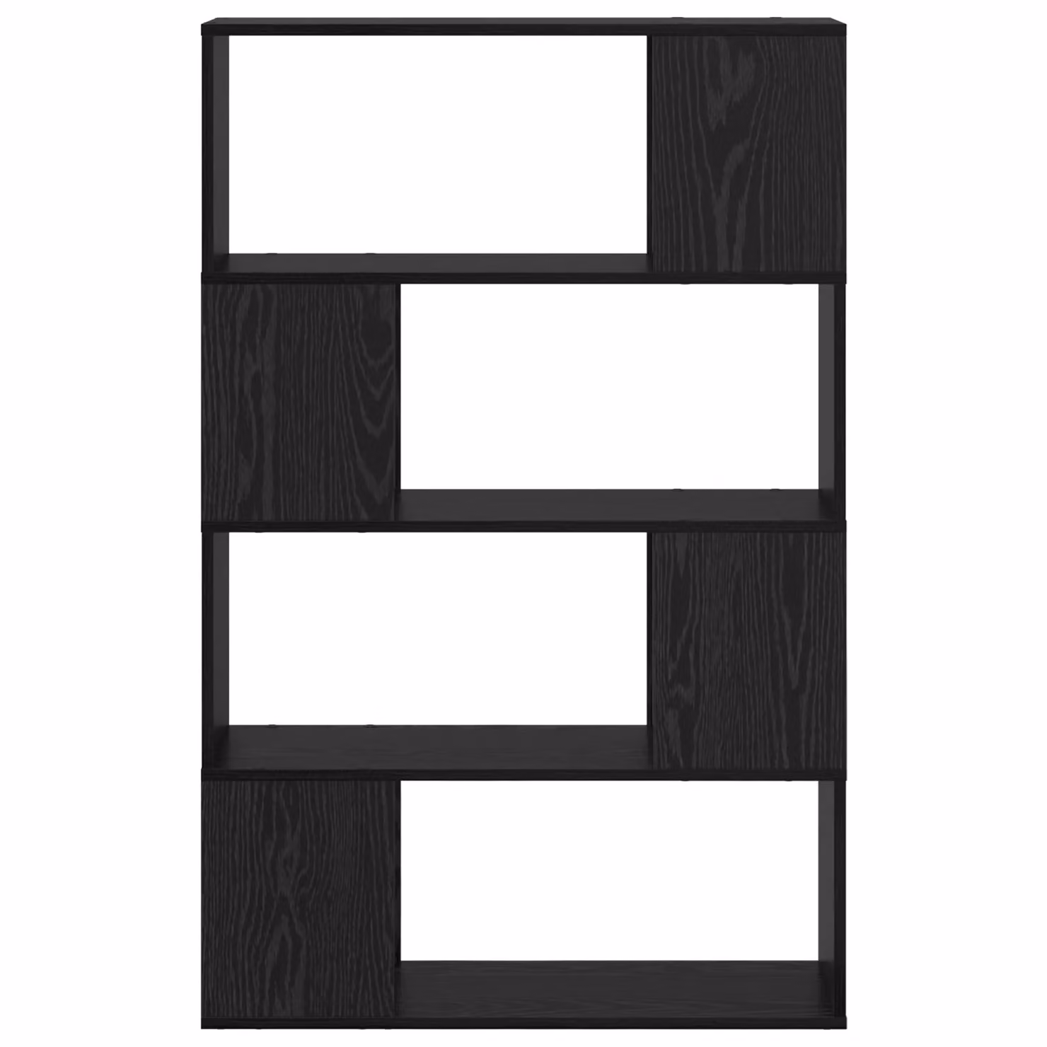 Berkfield Home Entertainment Centre in Black Oak, W/D/H: 80 x 24 x 124 cm – 4
