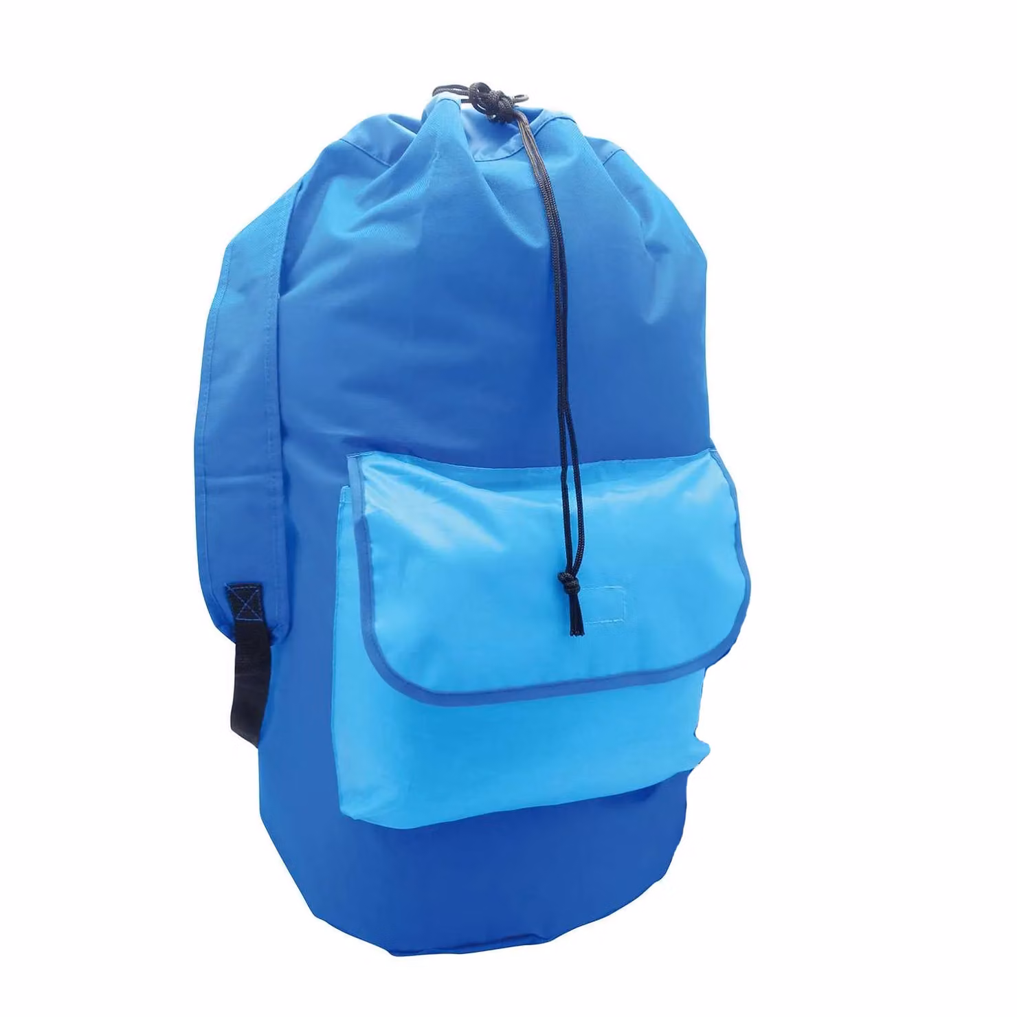 H&L Colour Block Laundry Bag in Blue with Handles – 2