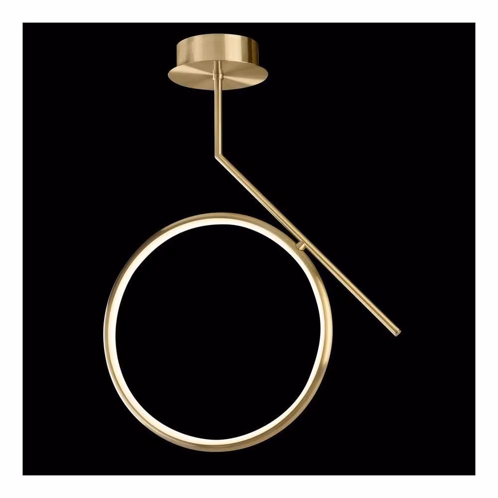 Netlighting Inspired Olimpia LED Ceiling Light, 25W, 3000K, 1875lm, IP20, Gold/Brass – 3