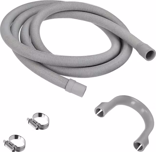 Sola Universal Drain Hose Extension Kit for Washing Machines and Dishwashers, Grey, 2 m