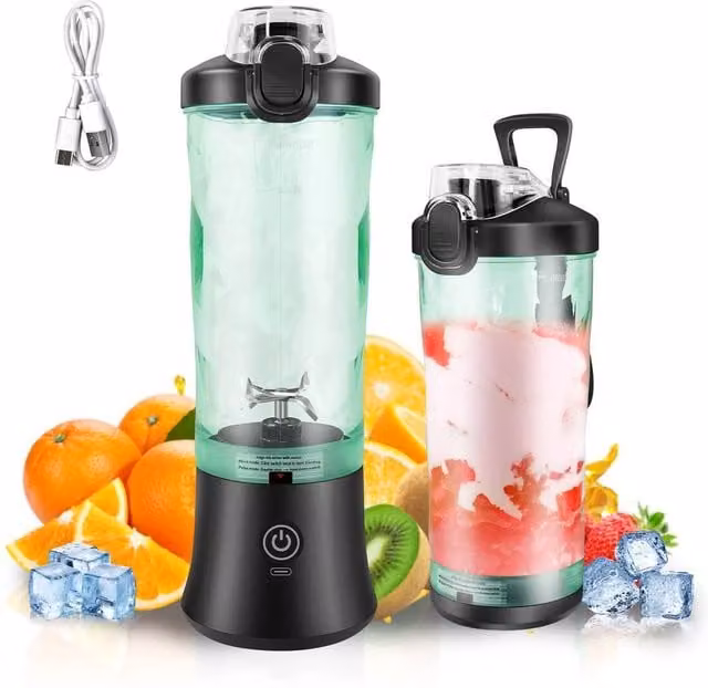 NESTLUNE Portable Blender Smoothie Maker in Green, 6 l – 1