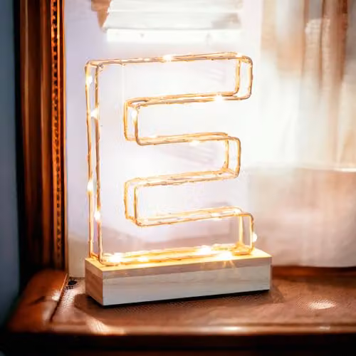 Echo Three Gold Letter Light – 2