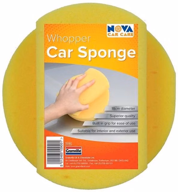 Nova Whopper Car Sponge in Multicolour and Yellow
