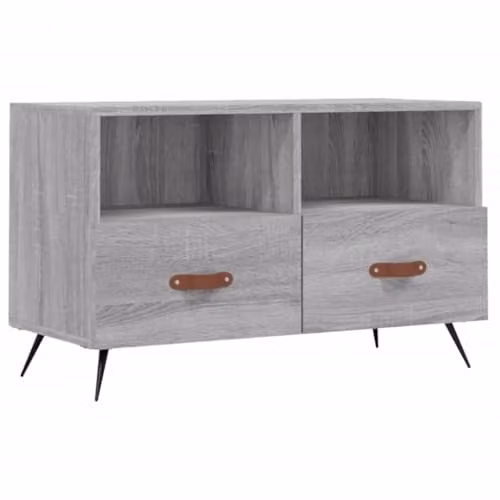 vidaXL Modern Grey TV Cabinet W/D/H: 80 x 36 x 50 cm – 1