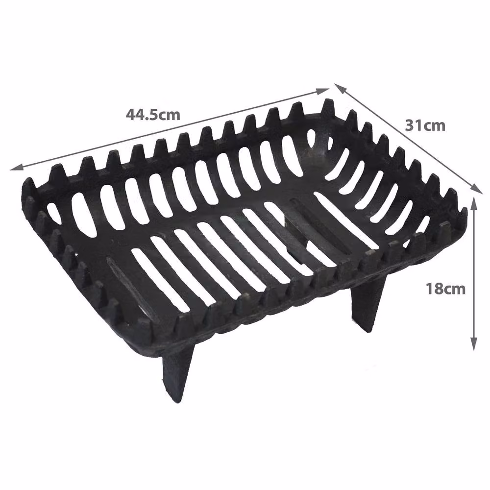 Simpa Hamptons Large Fire Basket in Black – 2