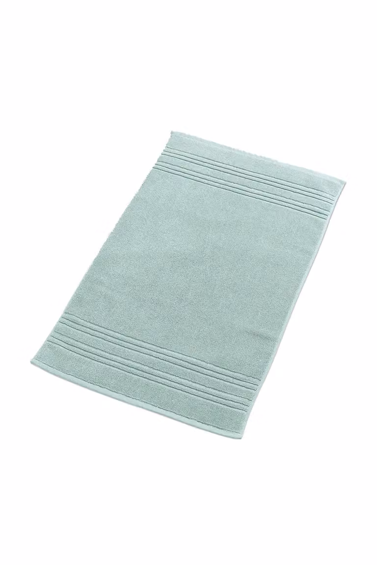 Christy Serene Soft Tone 100% Combed Cotton Bath Mat in Duck Egg Blue