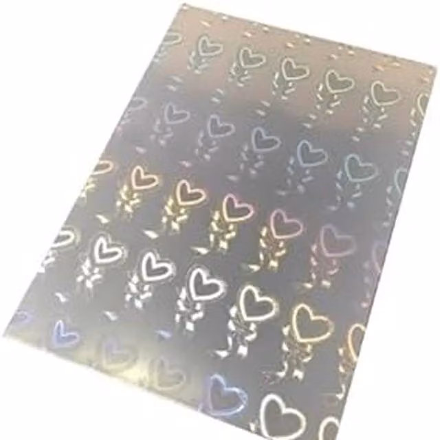 Syntego 10 Sheets of A4 Heart Shaped Multicolour and Yellow Vinyl Stickers