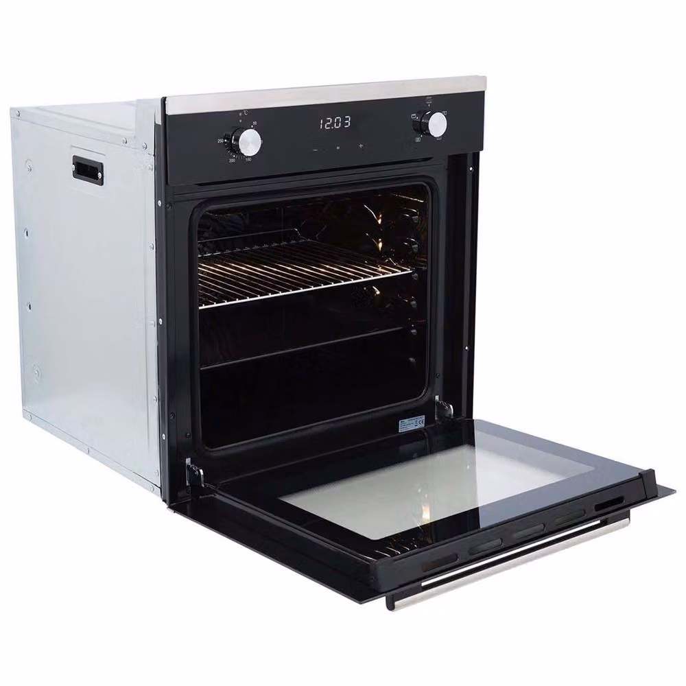 SIA Black Built In Single Electric True Fan Oven with Catalytic Cleaning and Timer – 4