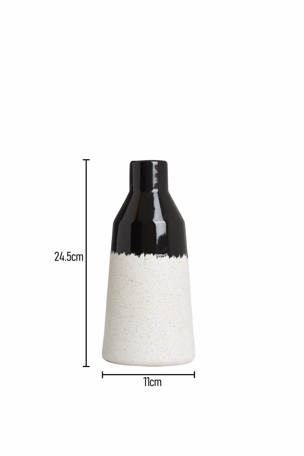 BHS Bottle Shape Ceramic Tabletop Vase in Black – 2