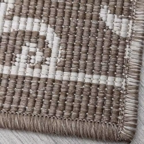 runrug Reversible Indoor/Outdoor Hallway Runner Rug in Beige, W: 60 cm, L: 210 cm – 2