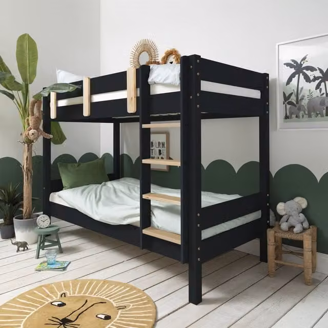 Noa and Nani Una Contemporary Bunk Bed in Anthracite Grey