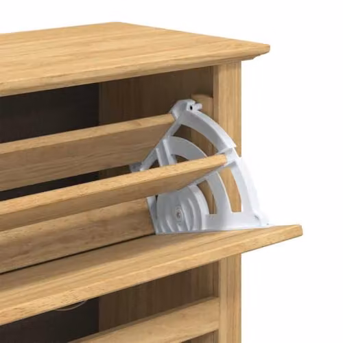 vidaXL BODO Shoe Rack in Brown, W/D/H: 80 x 35 x 118 cm – 3