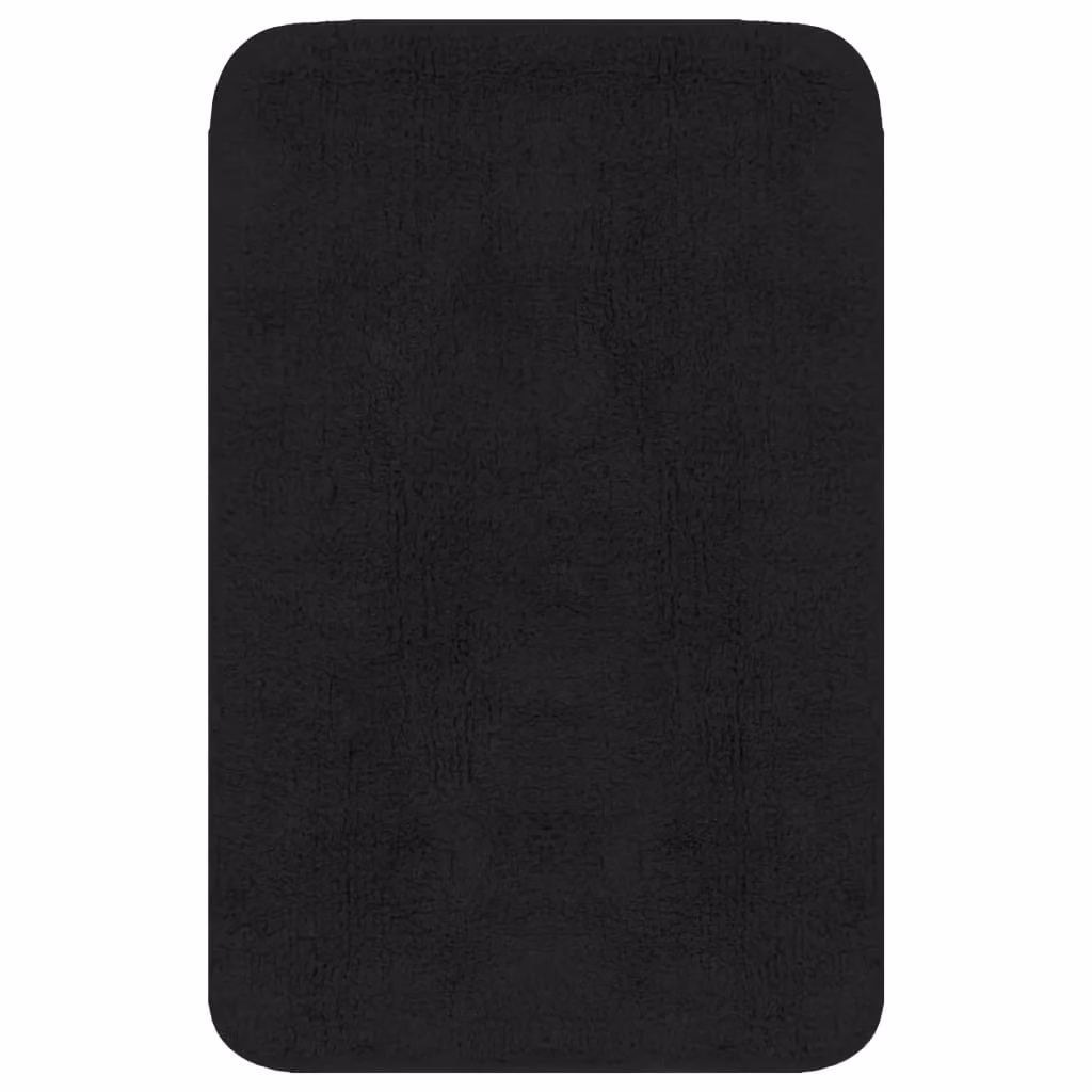 Berkfield Home 3 Piece Non-Slip Cotton Bathroom Mat Set in Anthracite – 2