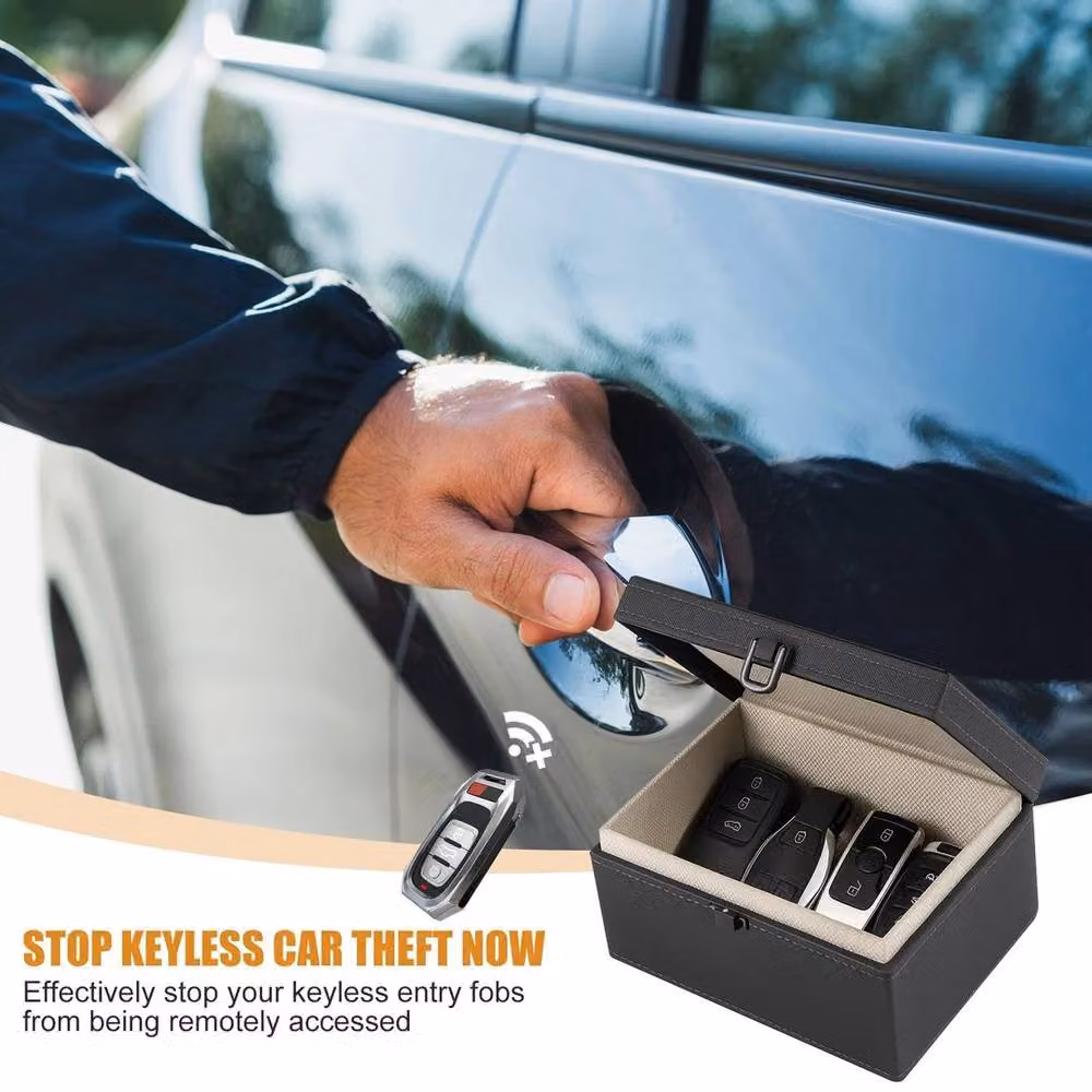 FLAVORA Black Car Key Signal Blocker Cage Shielding Device – 3
